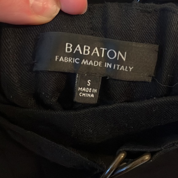 BABATON BLACK LINEN BLEND SHORTS SIZE SMALL - Picture 5 of 7